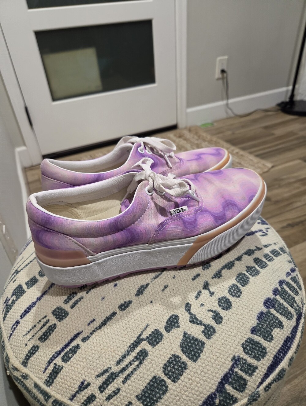 Vans Era Stacked Pink Gradient Platform Shoes Womens Size 10